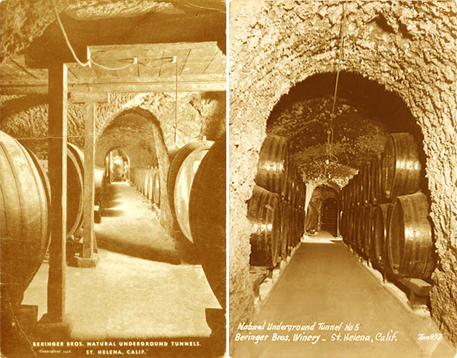 «Beringer tunnels postcards»
